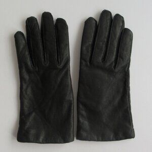 CARA by GATES Dark  Brown Soft Leather Acrylic Lined Gloves Size Medium